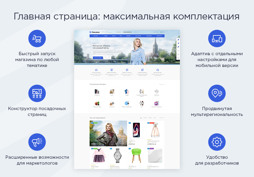 Готовый интернет магазин электроники